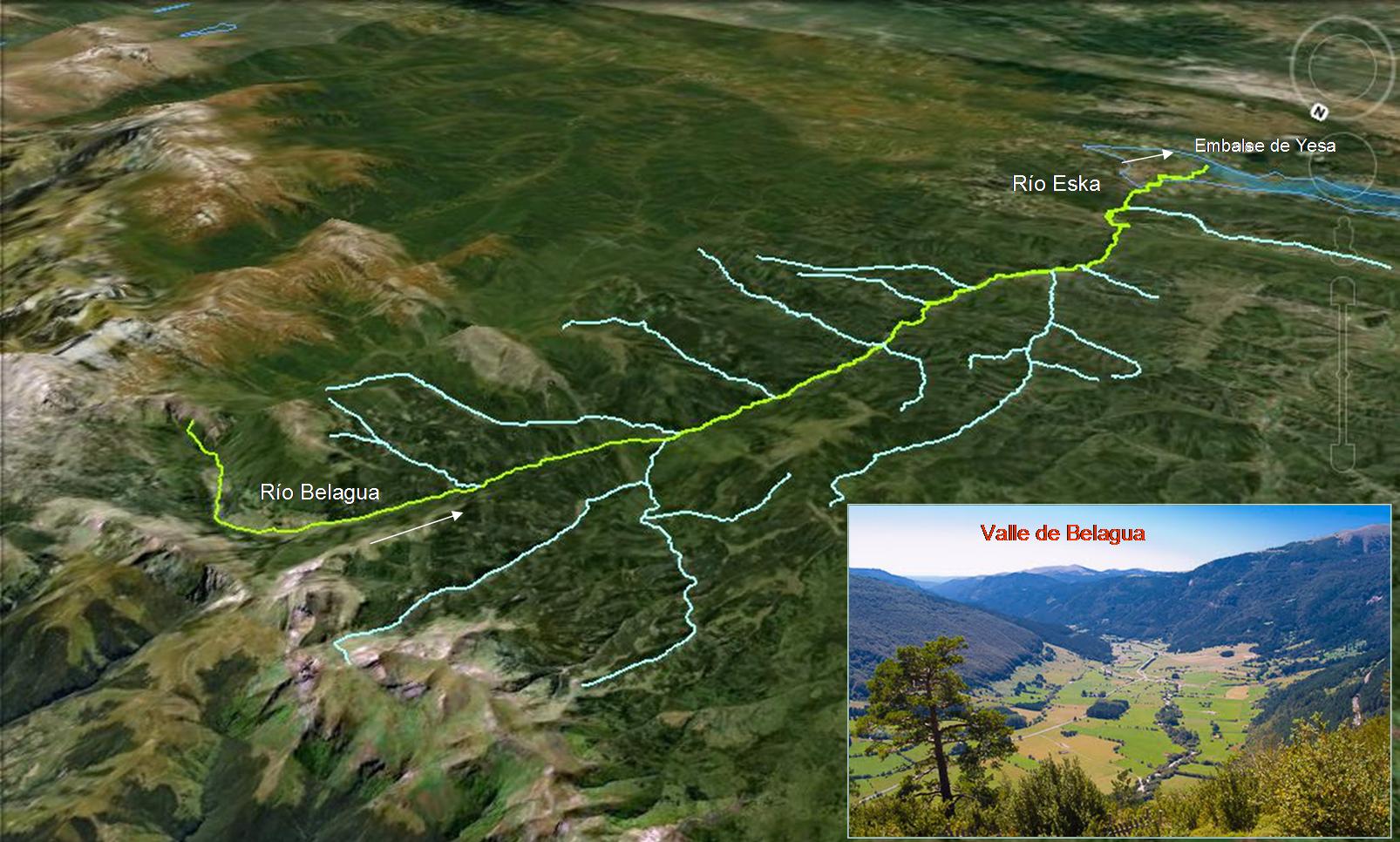 Sistema fluvial del r�o Eska