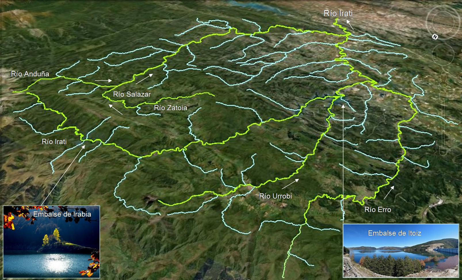 Sistema fluvial del r�o Irati